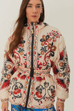 Reversible Cashew Mandala Puffer Jacket