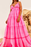 Neon Pink Maxi Dress