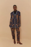 Blue Pineapple Ikat Blazer