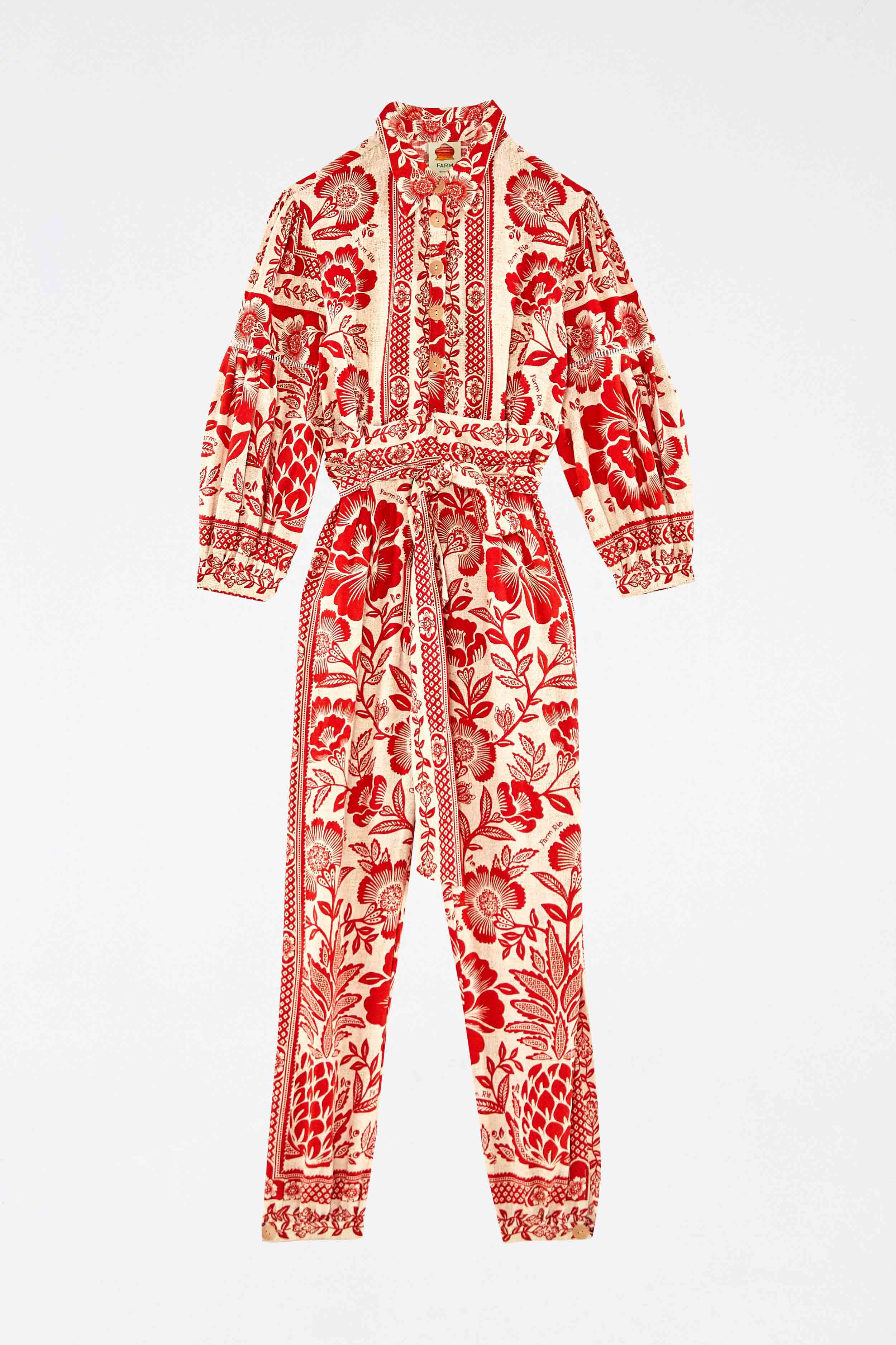 Red Pineapple Garden Jumpsuit