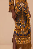 Gold Heart Forest LENZING™ ECOVERO™ Viscose Maxi Dress