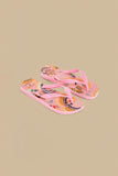 Pink Colorful Birds Havaianas Sandals