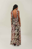 Jacquard Lurex Sleeveless Maxi Dress