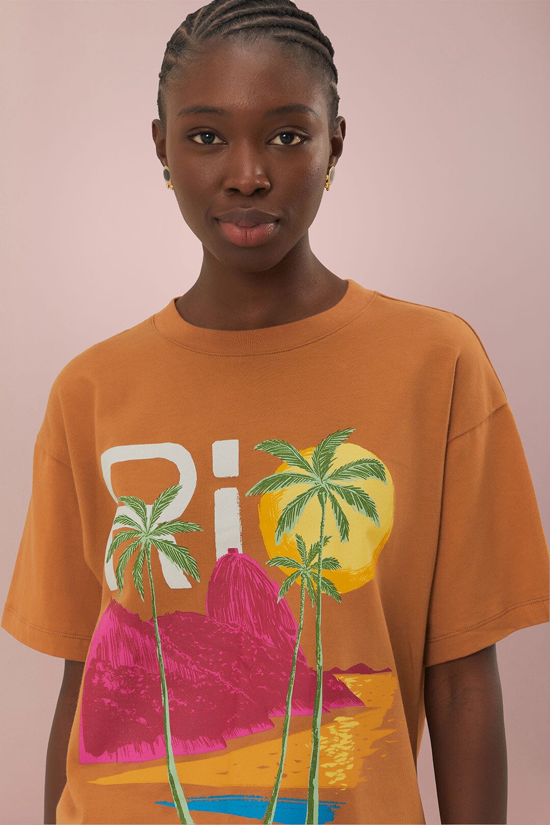 Caramel Rio Organic Cotton Relaxed T-Shirt