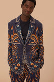 Blue Pineapple Ikat Blazer