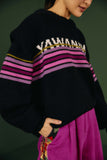 Black Graphic Yawanawa Sweater