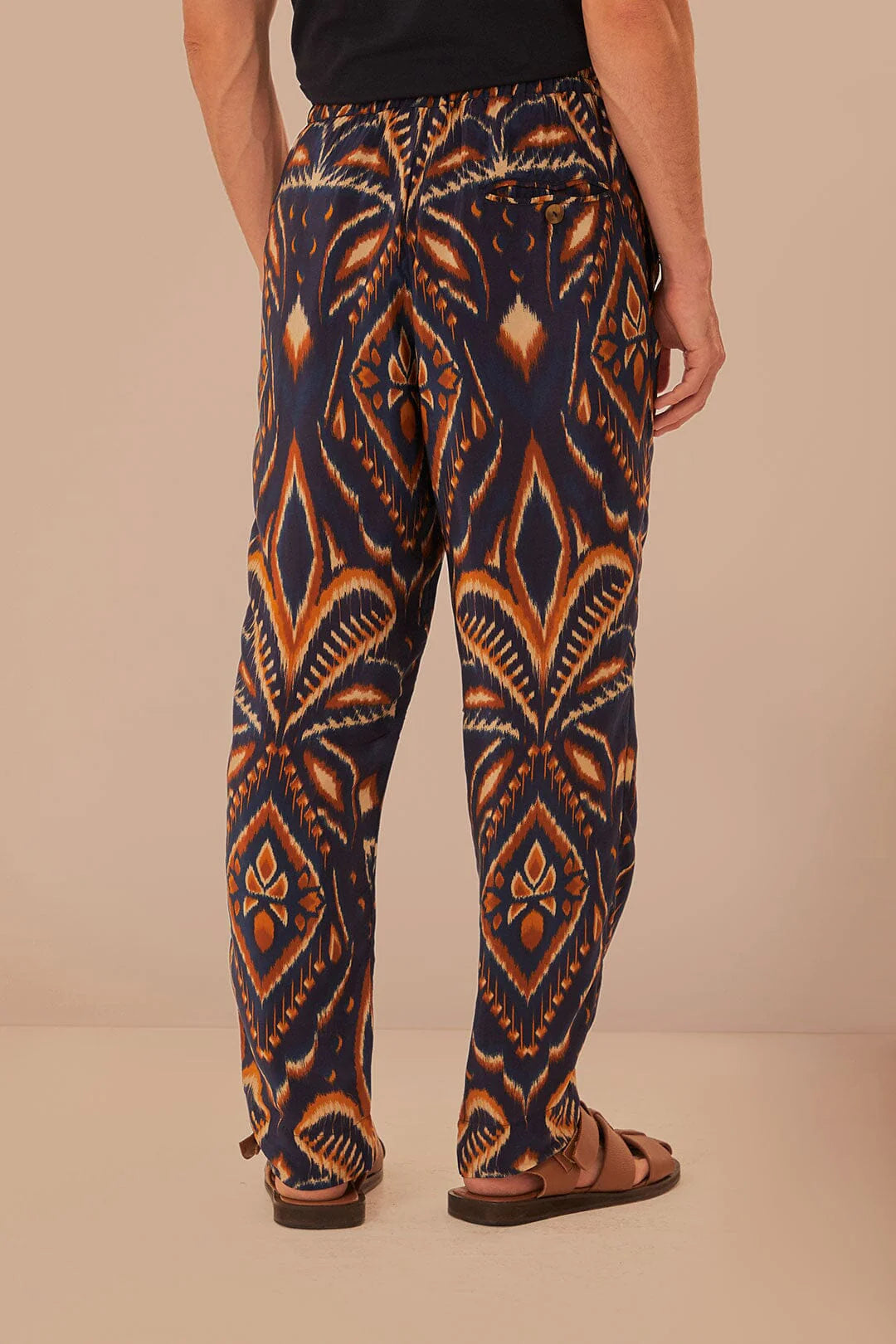 Blue Pineapple Ikat Pants