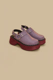 Grape Harness Slingback Clog