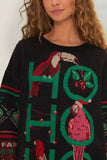 Black Hohoho Knit Sweater