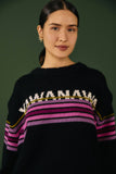 Black Graphic Yawanawa Sweater