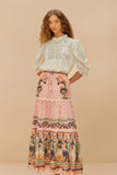 Pink Dream Garden Maxi Skirt