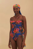 Blue Summer Fruit Sarong