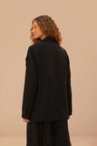 Black Flowered Blazer