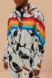 White Toucans Rainbow Ski Jumpsuit