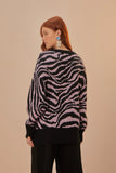 Zebra Skin Knit Sweater