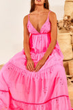 Neon Pink Maxi Dress