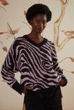 Zebra Skin Knit Sweater