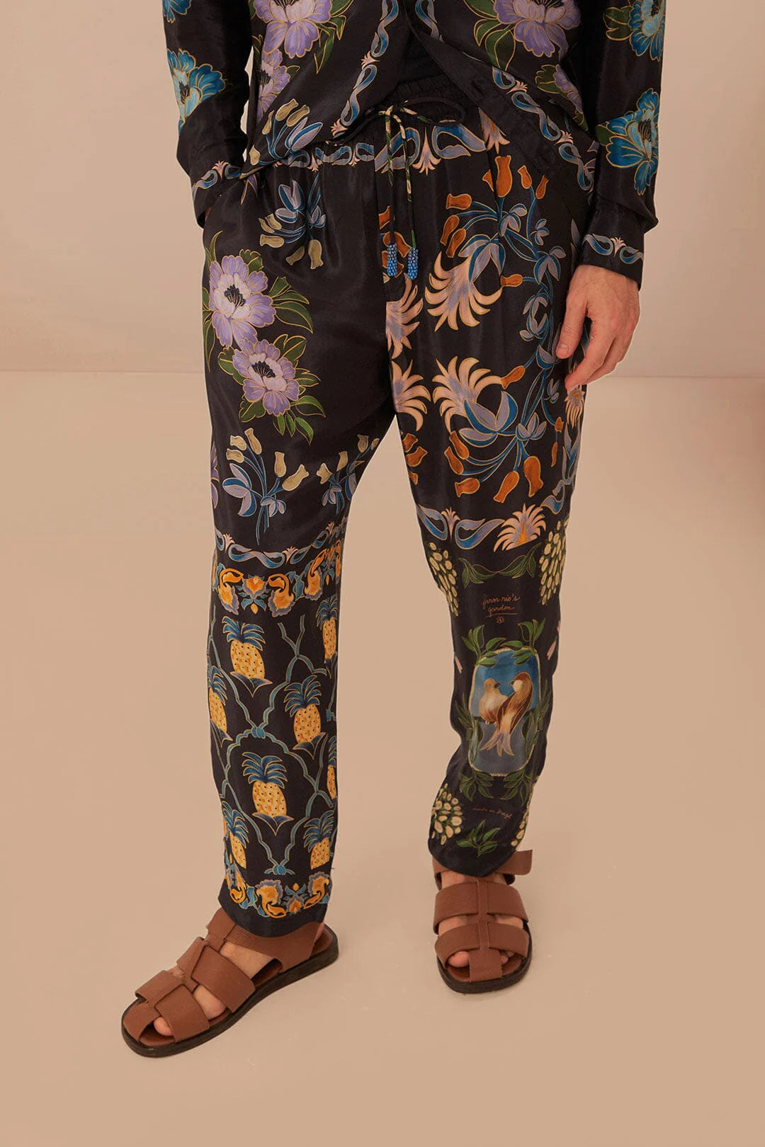 Black Winter Garden Pants