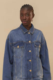 Denim Buttoned Jacket