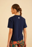 Blue Adidas FARM GFX Tee