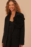 Black Flowered Blazer