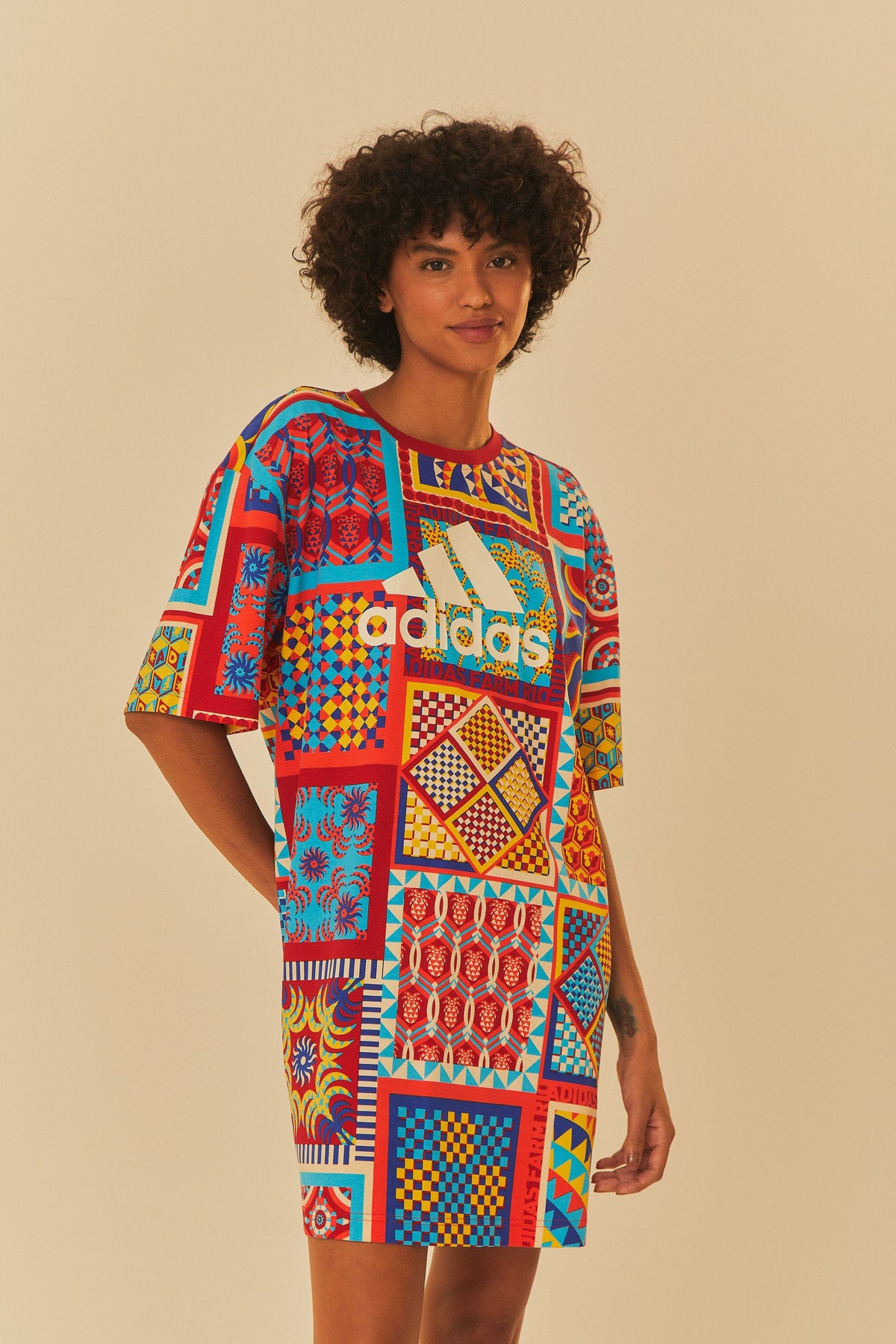 Adidas Farm Solar Kaleidoscope Blue Dress