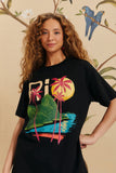 Black Rio Organic Cotton Relaxed T-Shirt