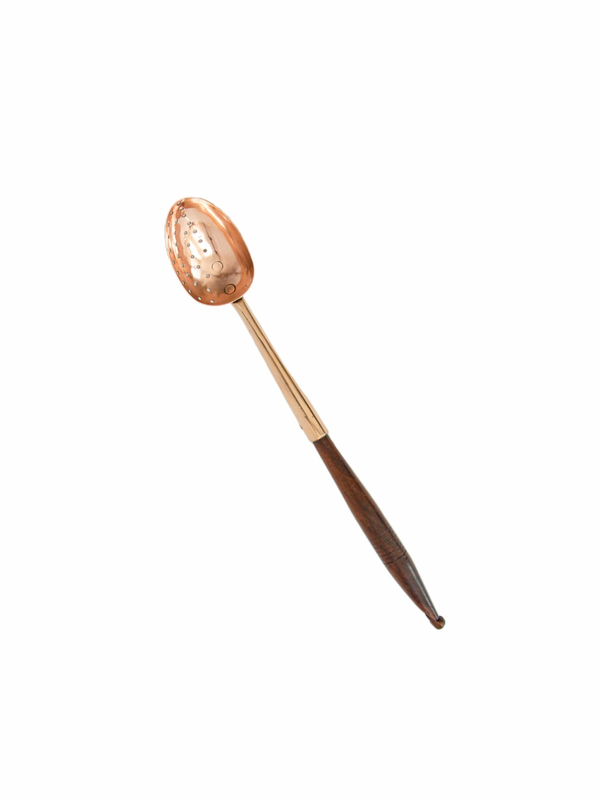 Vintage 1860s English Copper Straining Spoon