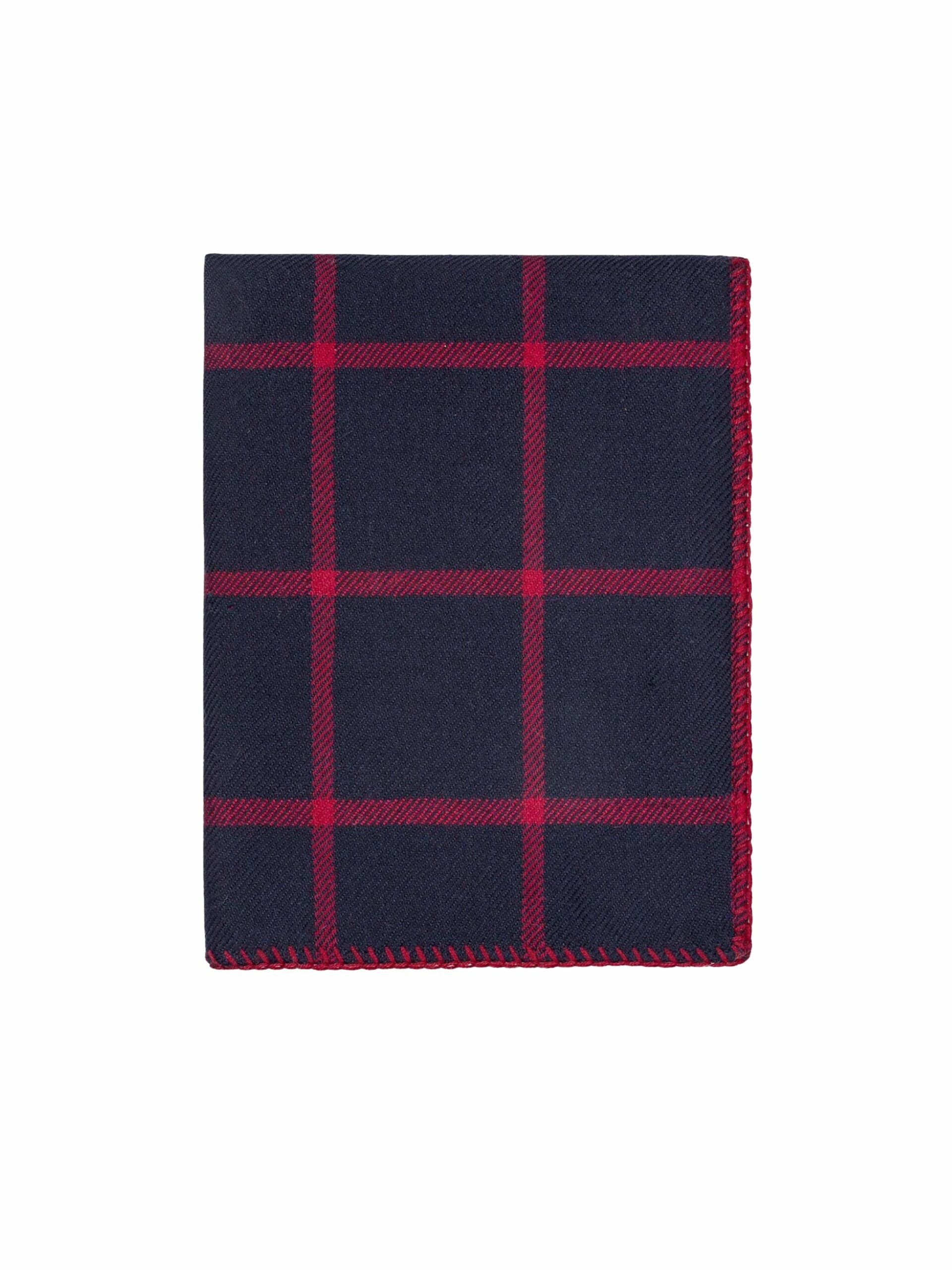 Alicia Adams Alpaca Graydon Navy and Scarlet Throw