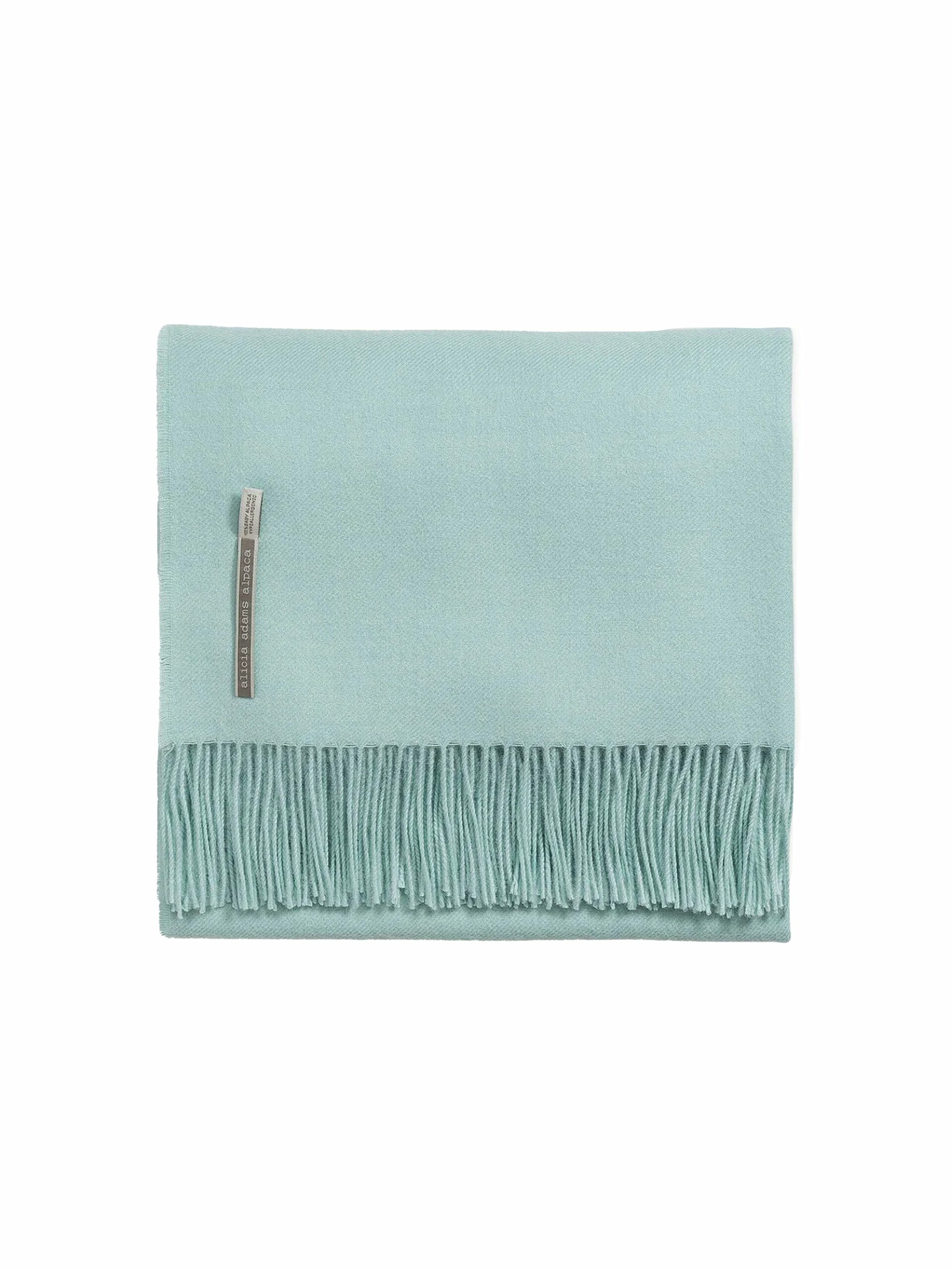 Alicia Adams Alpaca Aqua Classic Throw