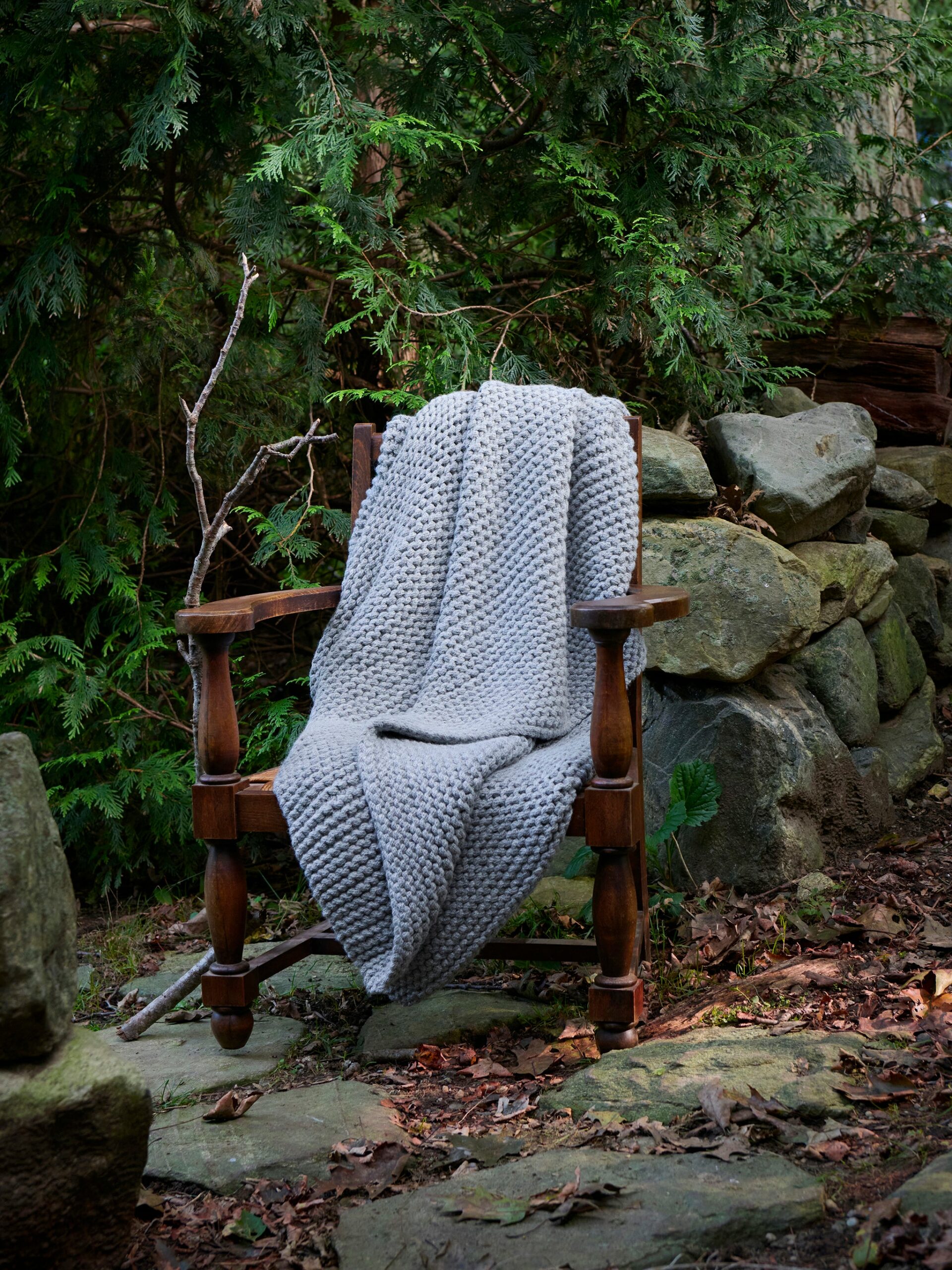 Alicia Adams Alpaca Light Grey Morgan Throw