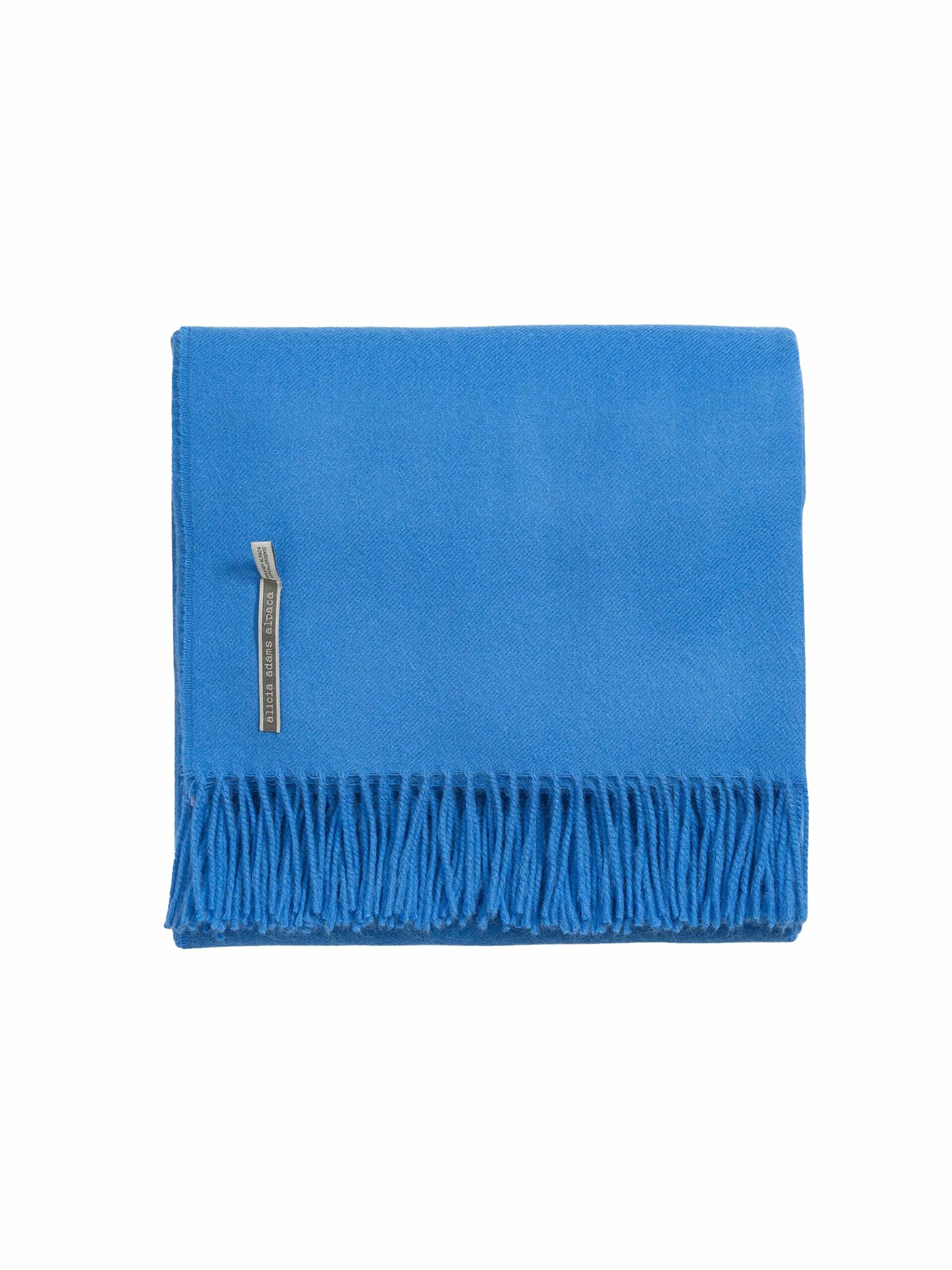 Alicia Adams Alpaca Ocean Blue Classic Throw