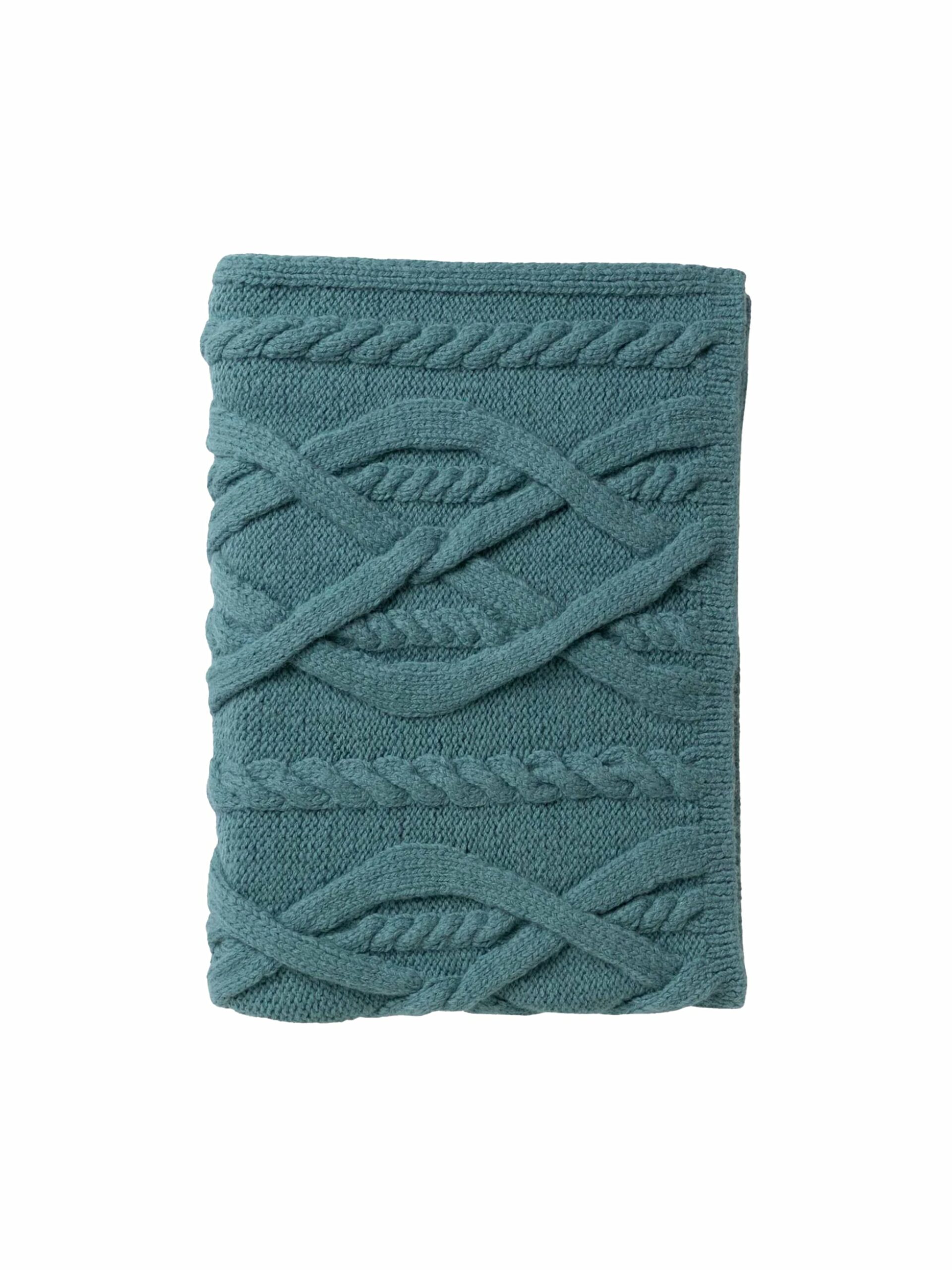 Alicia Adams Alpaca Teal Buckley Throw