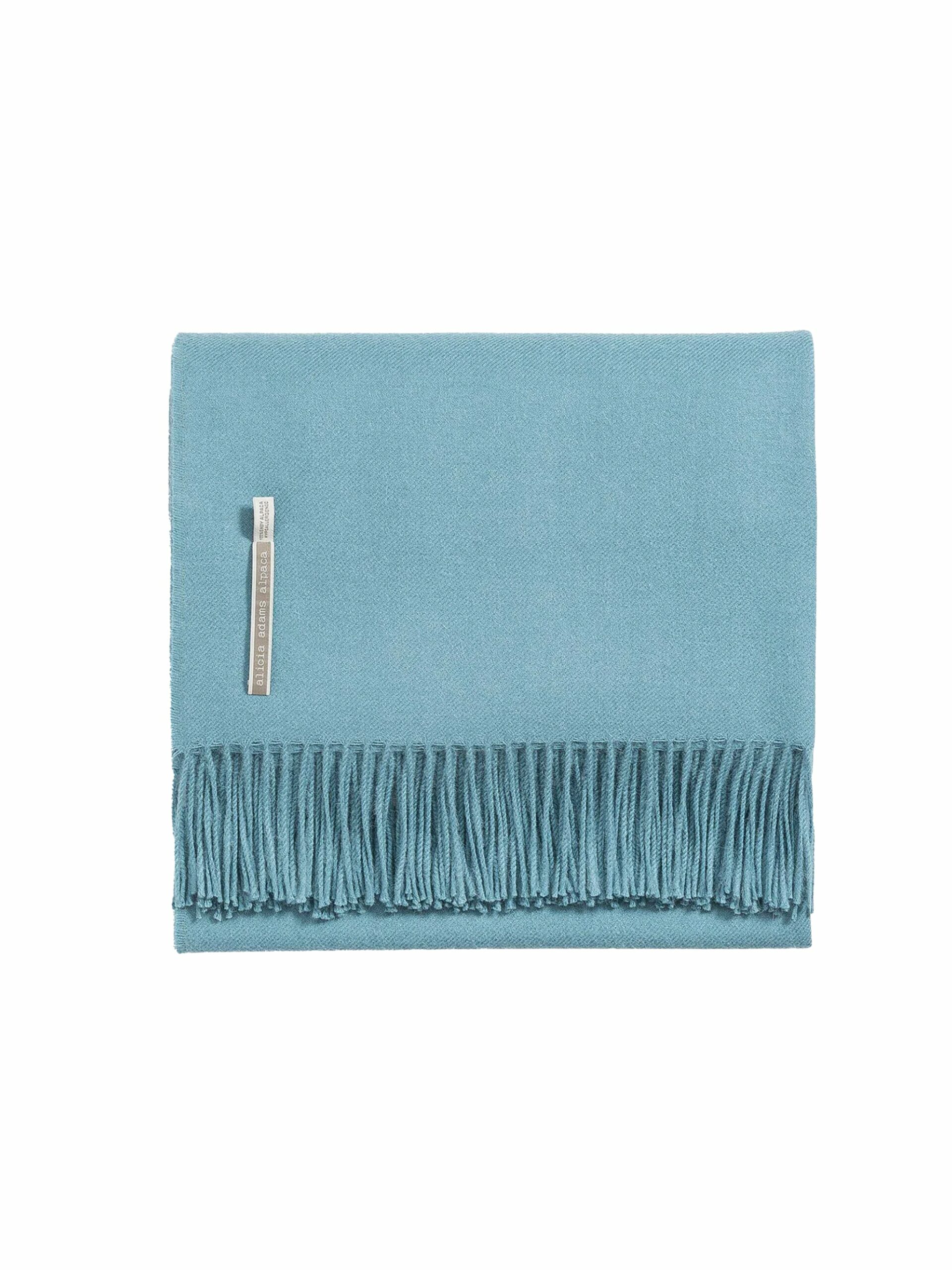 Alicia Adams Alpaca Teal Classic Throw