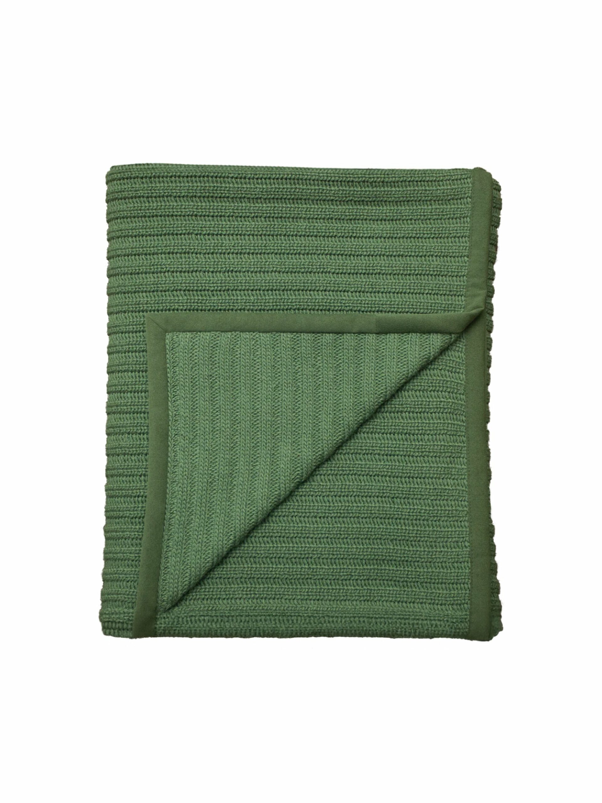 Alicia Adams Alpaca Evergreen Rib Throw