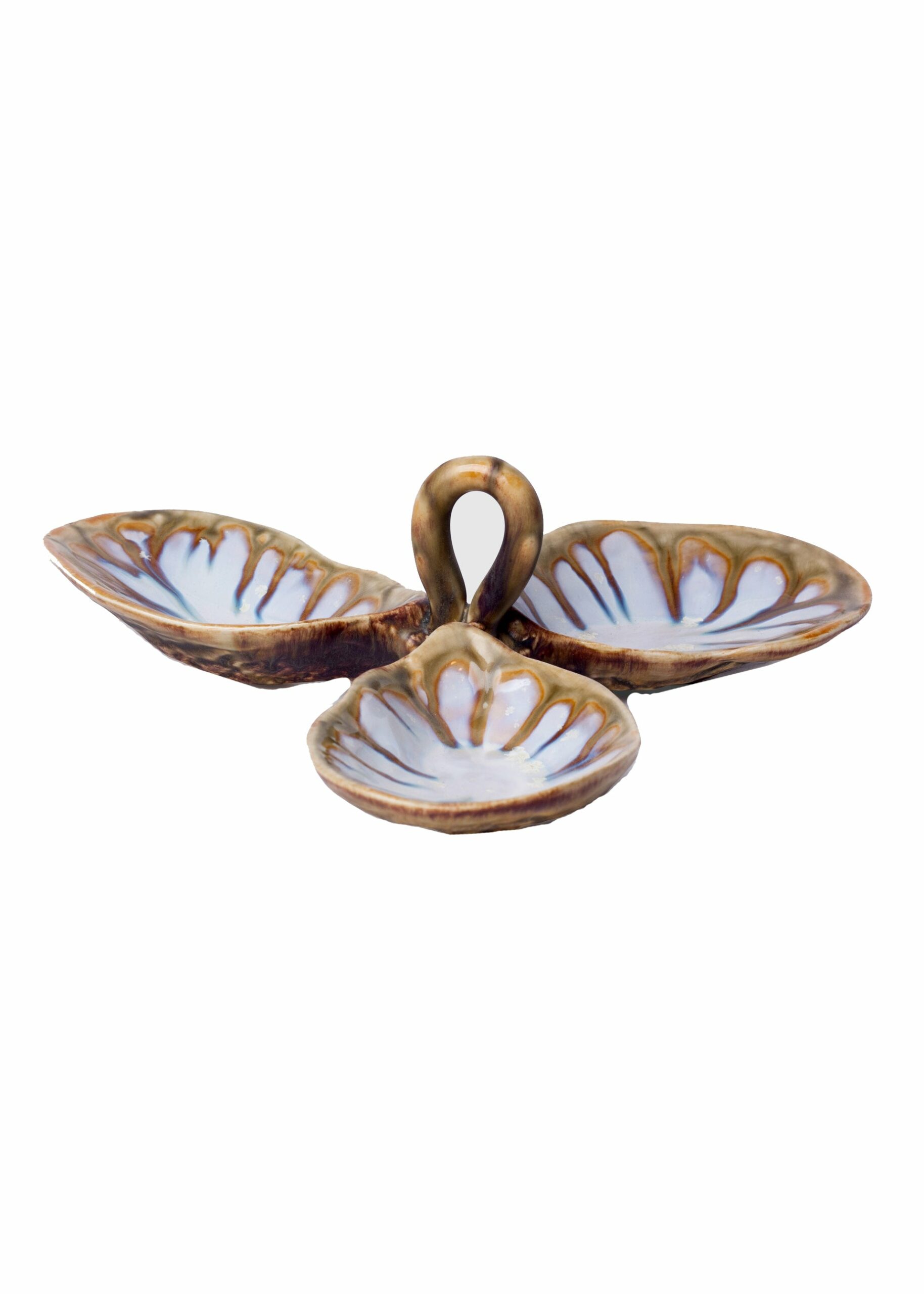 Abalone and Tortoise Oyster Condiment Dish with Handle