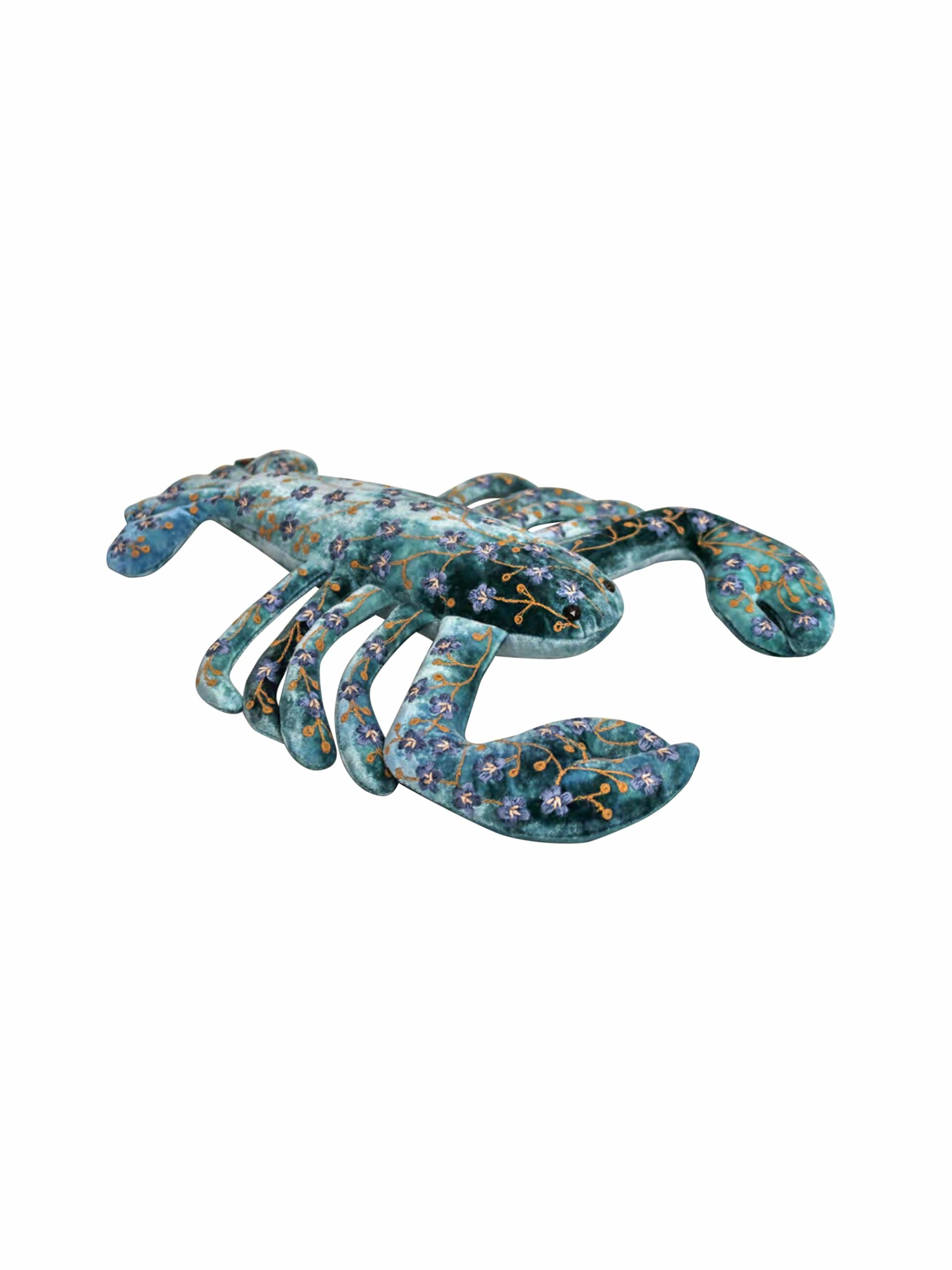 Anke Drechsel Embroidered Blue Lobster