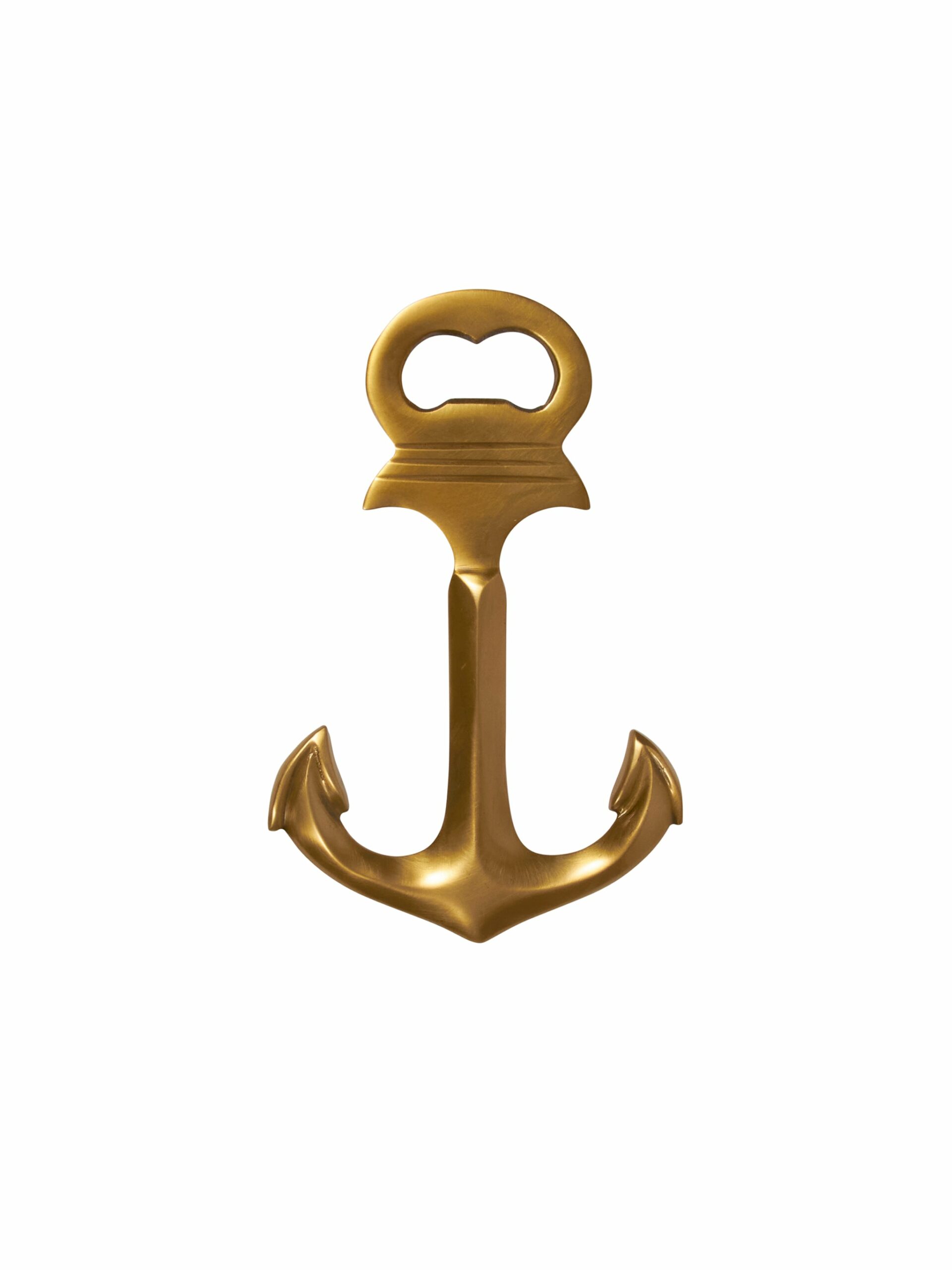 Antiqued Brass Anchor Bottle Opener