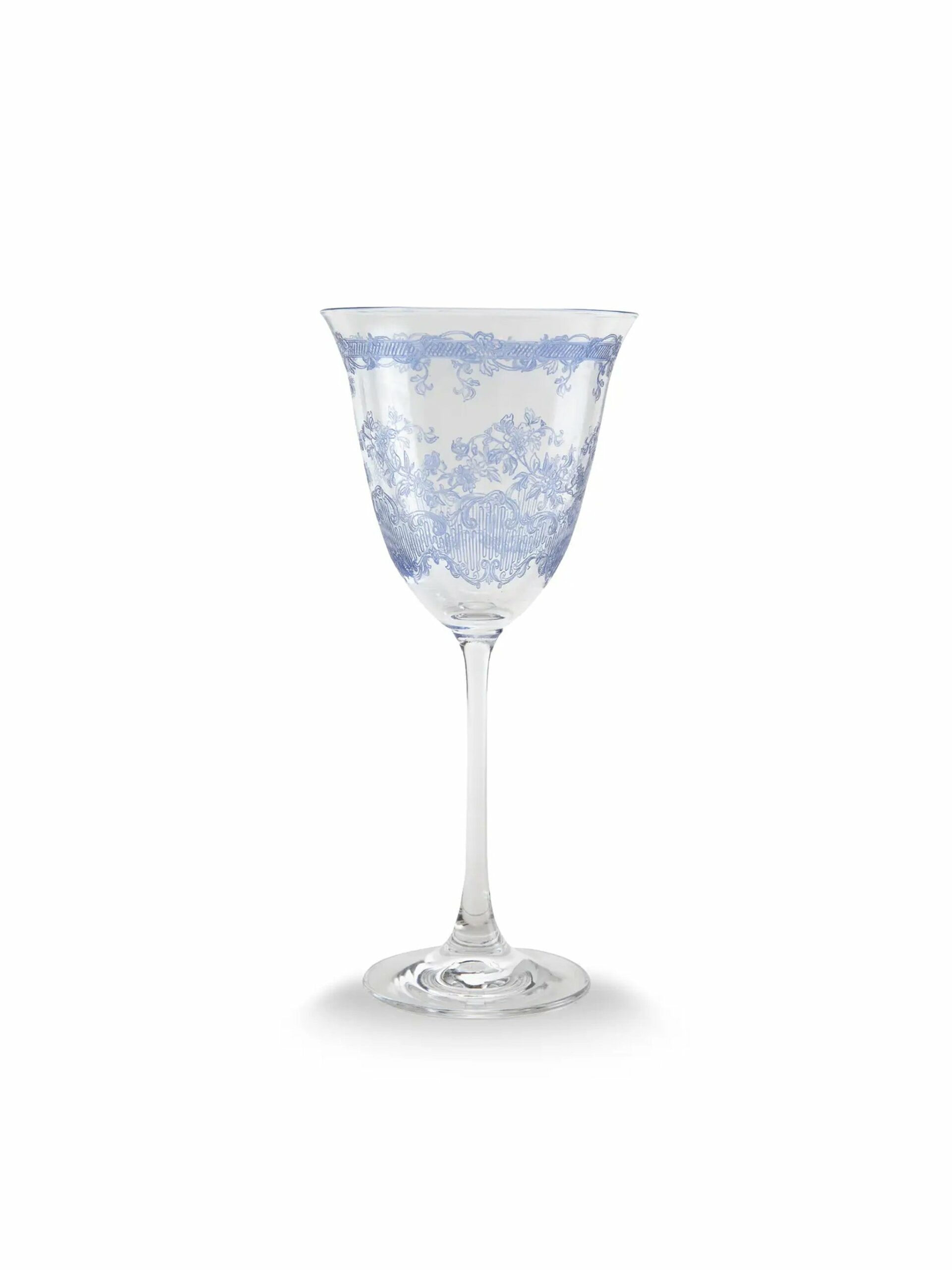 Arte Italica Blue Giardino Wine Glass