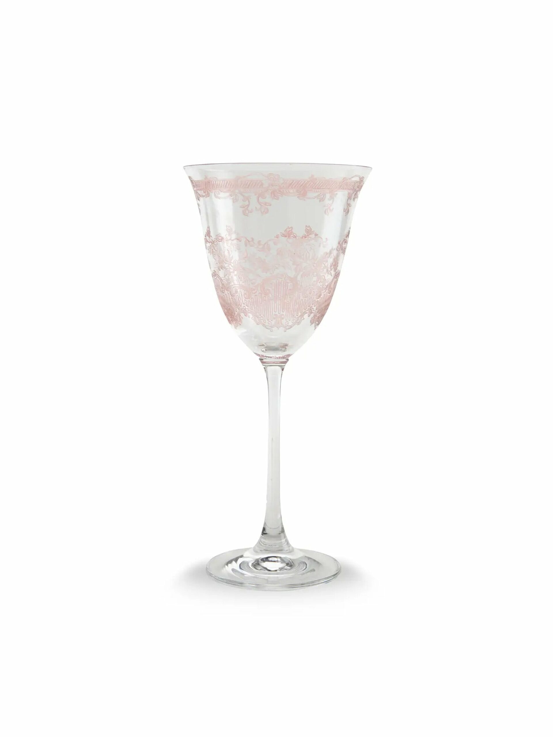 Arte Italica Pink Giardino Wine Glass