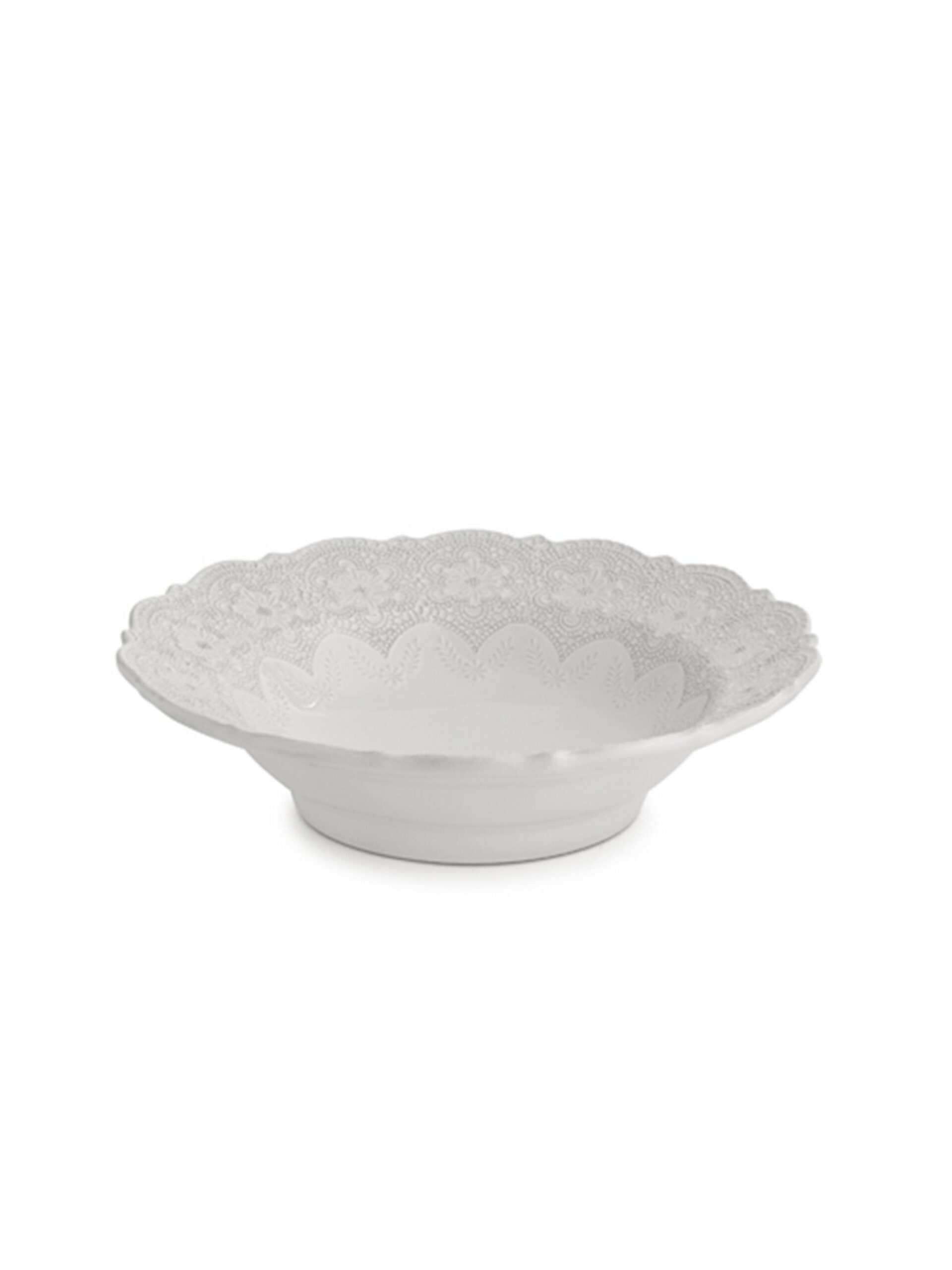 Arte Italica Merletto White Serving Bowl