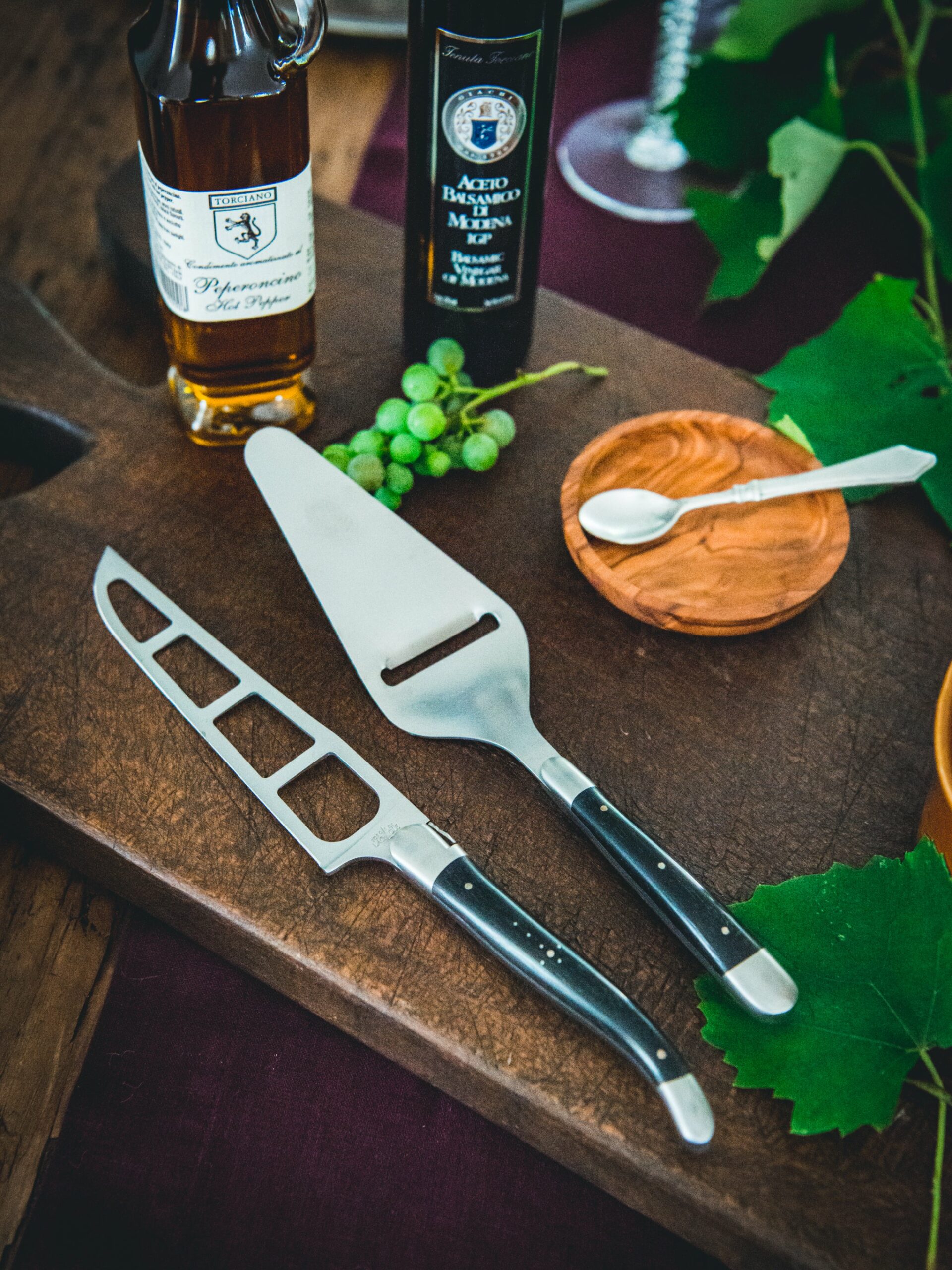 Barthélemy Forge de Laguiole Ebony Cheese Knife Set