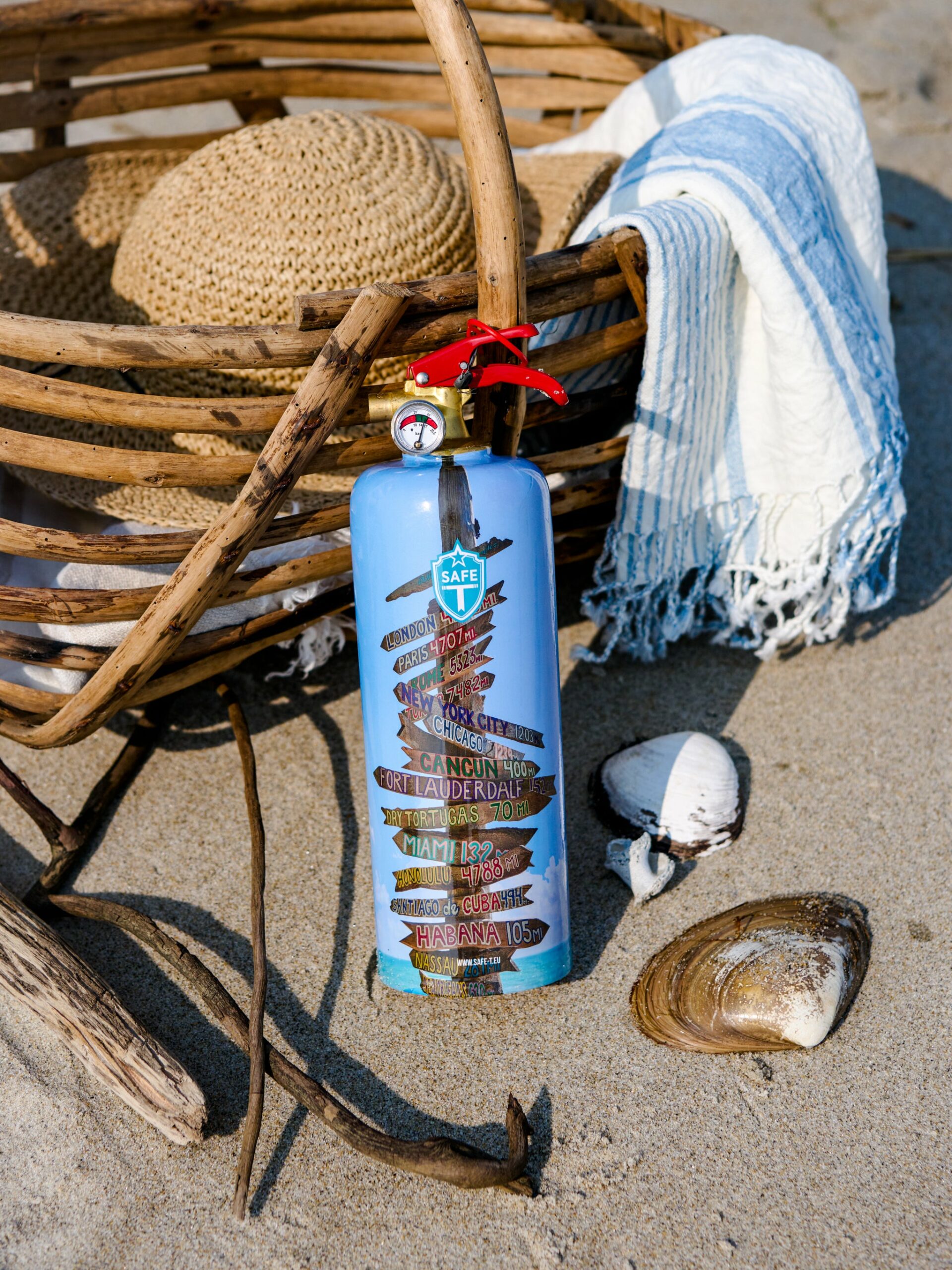 Beach Signs Extinguisher