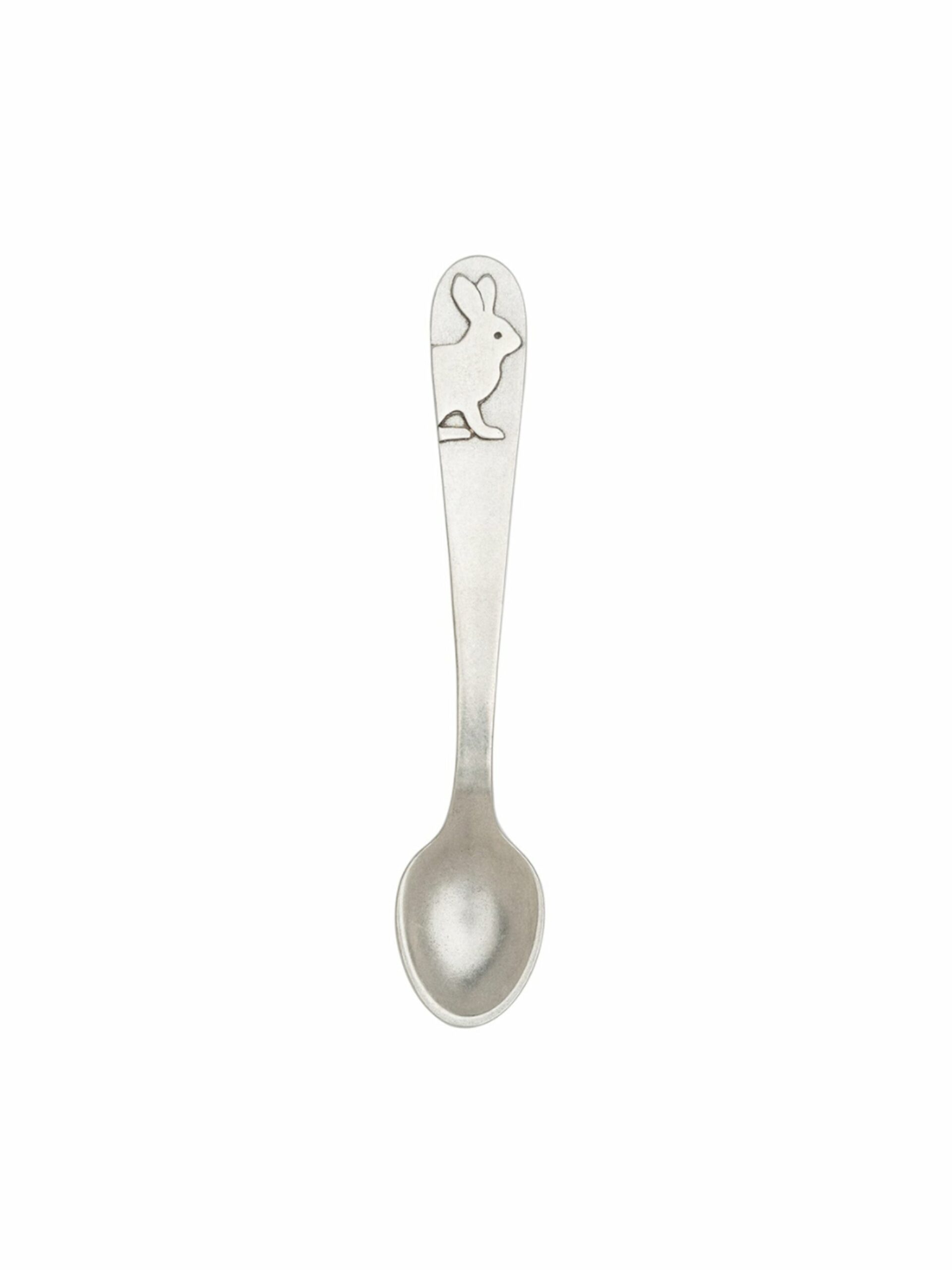 Beehive Handmade Pewter Rabbit Baby Feeding Spoon