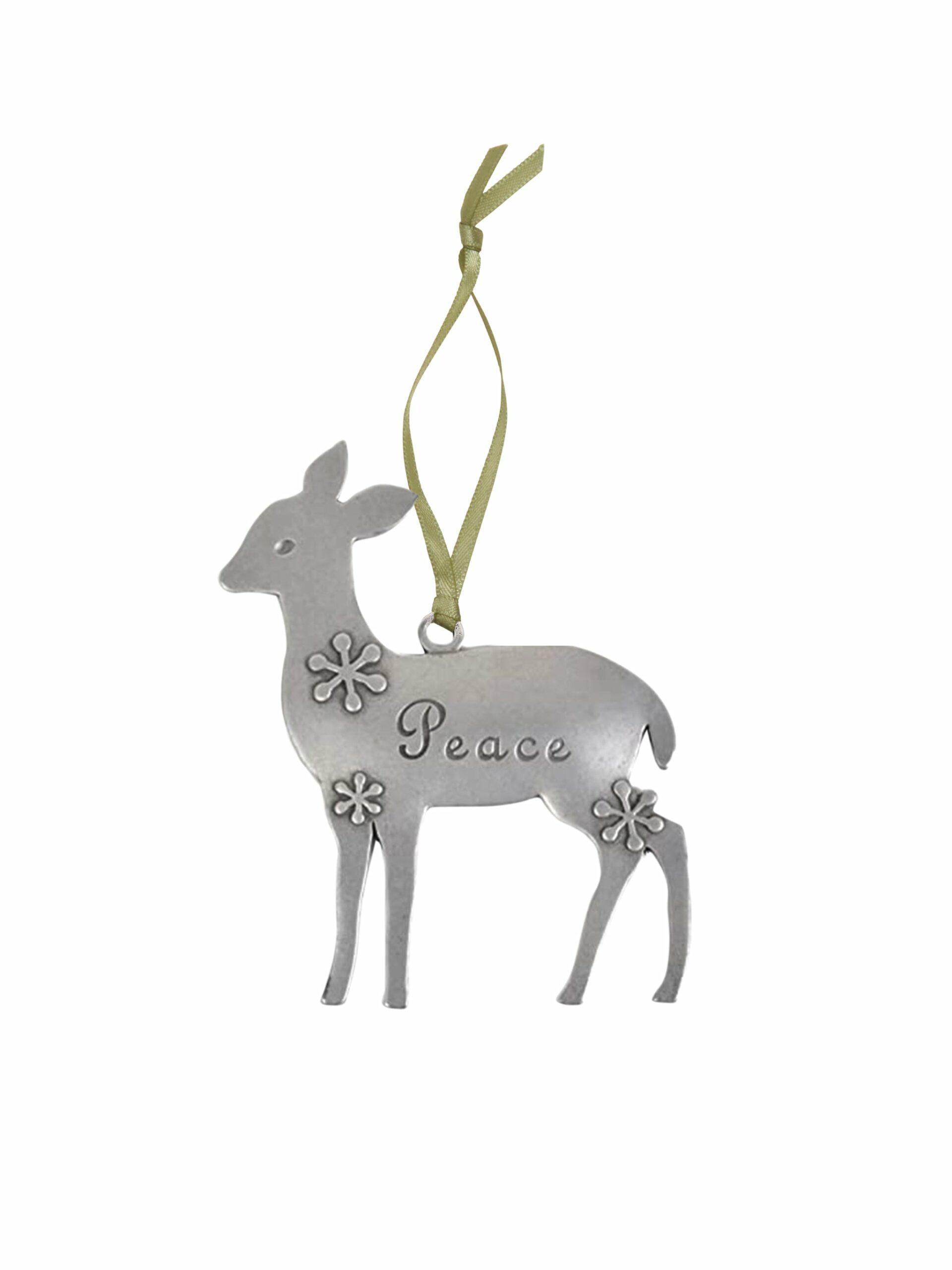 Beehive Handmade Peace Deer Ornament