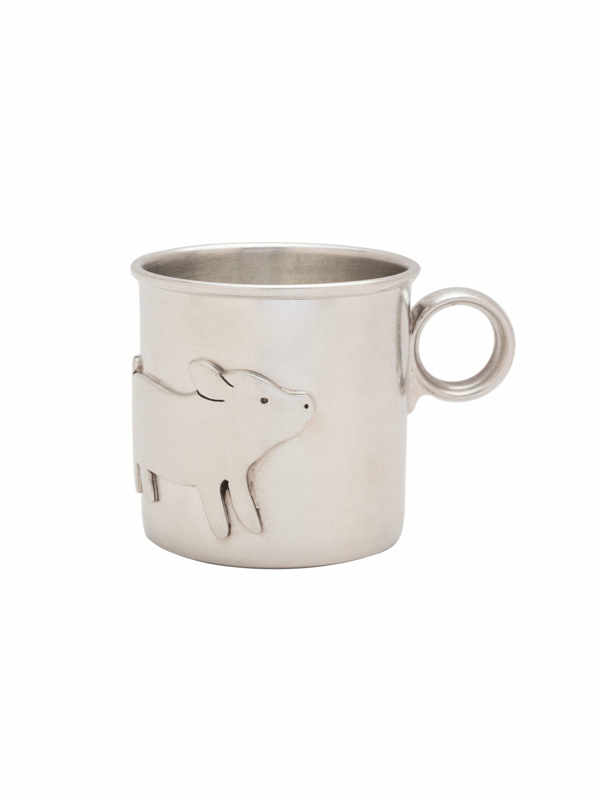 Beehive Handmade Pewter Piggy Baby Cup