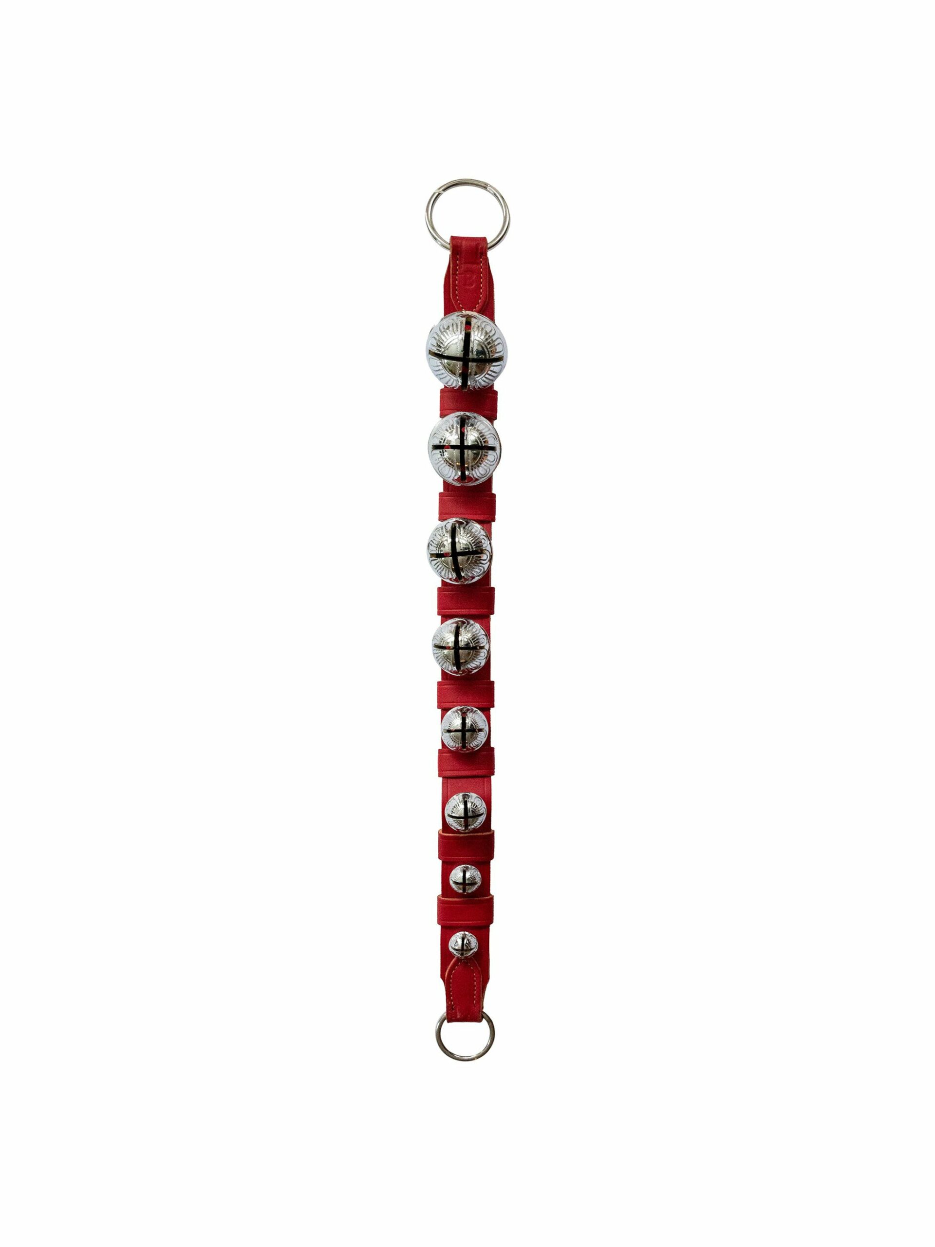 Heirloom Sleigh Bells with Red Leather Straps