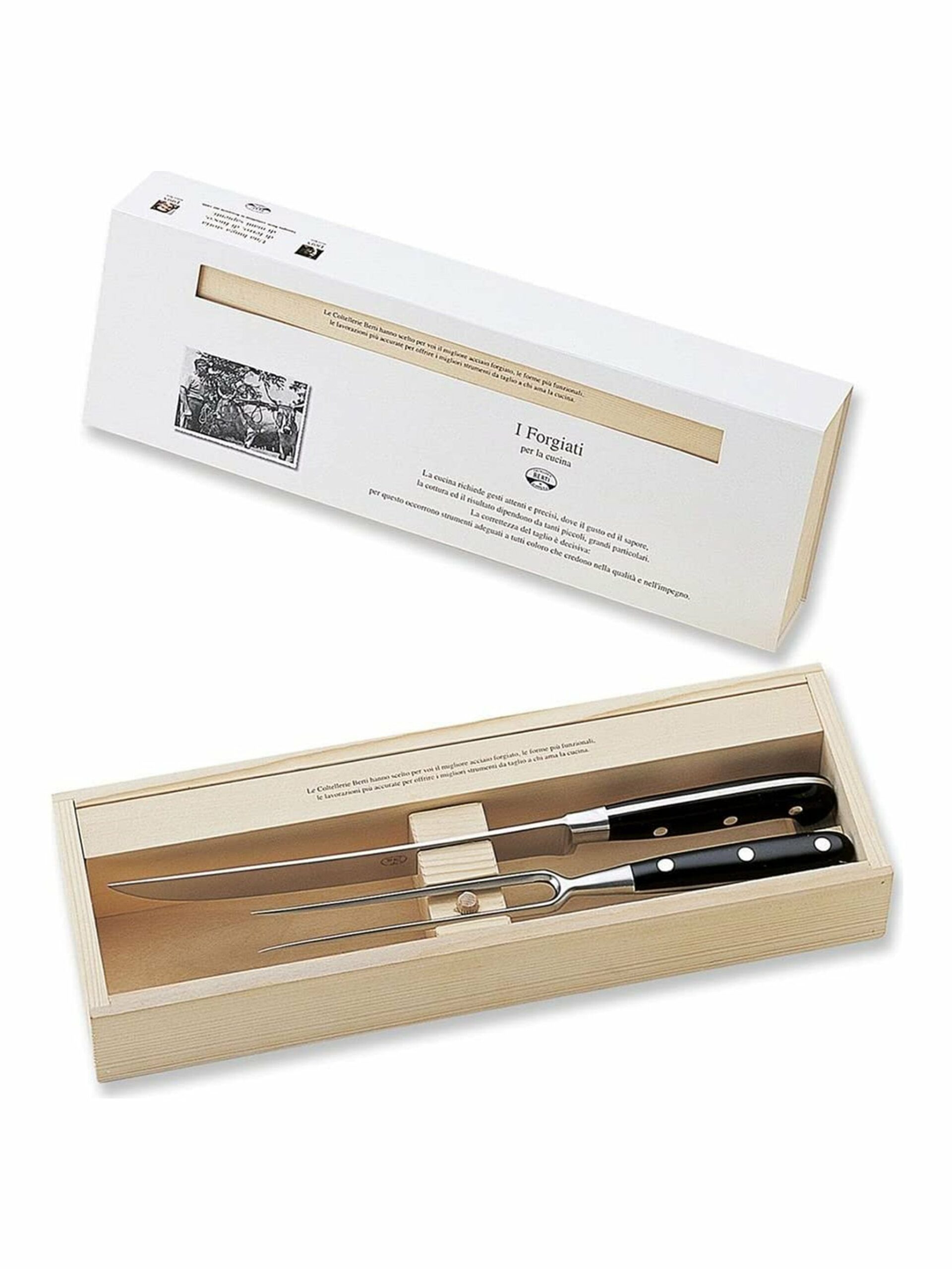 Coltellerie Berti Lucite Carving Set