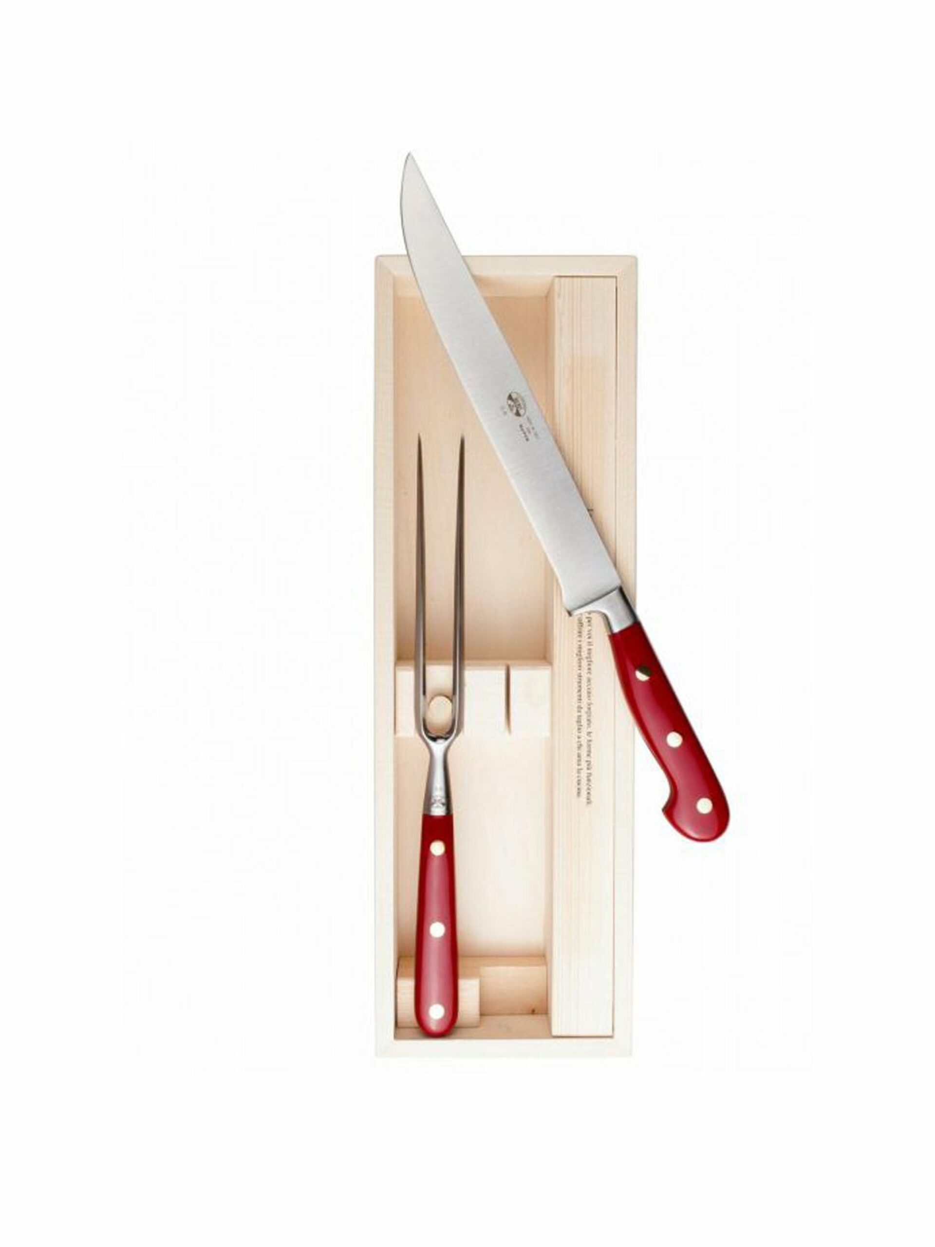 Coltellerie Berti Lucite Carving Set