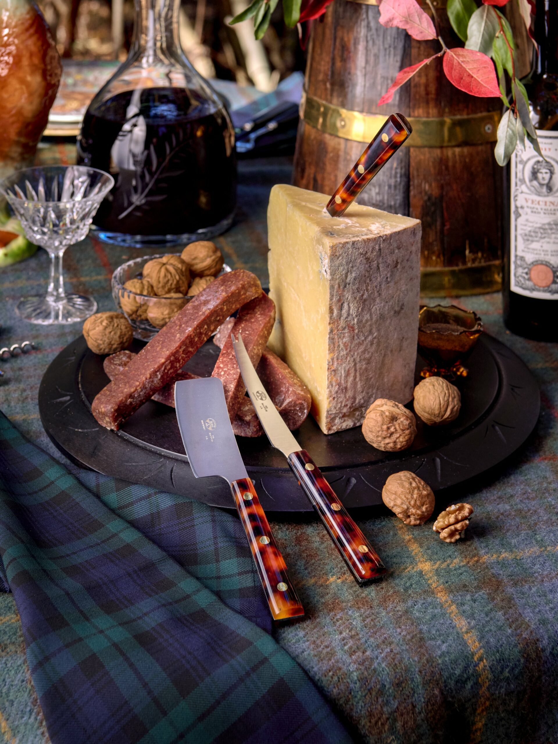 Berti Tortoiseshell Cheese Knives